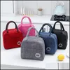 Lunch Bags Kitchen Storage Organization Housekee Home Garden Fresh Cooler Waterproof Nylon Portable Zipper Dhojz