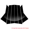 6pcs سيارات نافذة المركز ملصق عمود PVC Protectiveanti-scratch for Great Wall Haval H9 F7 Jolion 2015-presens