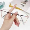 Clear Concise Big Eyes Sunglasses Frames Slim Design Normal Succinct Optical Frame With Clean Antiblue Lenses 8 Colors Wholesale