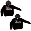 Felpe con cappuccio da uomo Felpa Goth Punk Felpa da uomo Y2k Zip Up Felpa con cappuccio Stelle Stampa Cappotto sportivo Pullover Gotico Manica lunga Oversize Ja