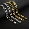 Enorme 11 mm 18-24 inch roestvrij staal zilver/ gouden NK Curb Figaro ketting ketting link Men vrouwen hiphop sieraden