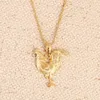 Hangende kettingen mode vrouwen sieraden goud kleur dier kip ketting ketting sieraden hang heal2222