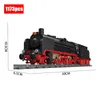 Stad Steam Train Bigboy Locomotive Bouwstenen Technisch spoor Model Assemblage Bakstenen Diy Geschenken Speelgoed voor kinderen jongens kinderen 220715