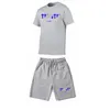 Trapstar Tracksuit Set Men T Shirtshorts Summer Sportwear Jogging Pants Streetwear Harajuku Tops Short Sleeve Suit 220609