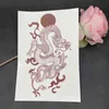 NXY Temporary Tattoo Big Size Red Dragon Stickers for Men Women Arm Body Art Waterproof Fake Tattos Tarragon Flash Decals Tatoos 0330