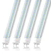 JESLED T8 LED Bulbs 4 Foot 28W 6000K Cool White Tube Lights 4FT Fluorescent Light Bulb Replacement Ballast Bypass Double Ended Power