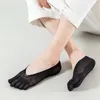 Men's Socks Thin Five-Finger Soft Summer Sweat Absorbing Split Toe Sport Hosiery Women Men Cotton SocksMen's