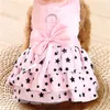 Black Star Pattern jupe Summer Dog Dog Chiens princesse robes Pet Pink Rose Vêtements Green Supplies 6110 Q2