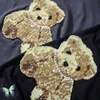 القمصان للرجال الصيف الأنيقة tird teddy الدب التطريز الرجال نساء كبير الجودة عالية الجودة t-shirtmen