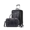 Travel Tale Männer Spinner Leder Retro Krokodil Tattern Trolley Koffer Business Handgepäck Set J220708 J220708