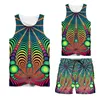 3D Full Printed Colorful Ball Tshirt Vest Shorts Mens Custom Street Summer Suit Large Size Fashion Clothin 220623