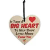 Handmade Wooden Heart Shaped Hanging Gift Plaque Pendant Family Friendship Love Sign Wine Tags Christmas Tree Small Hanging hearts Decor W0