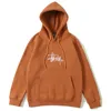 Men's Hoodies Men's & Sweatshirts Stylish Skateboard INS Simple Lettering Embroidered HOODIE PLUS FLEECE