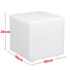 Veilleuses RGB lumière LED Cube 30cm siège chaise étanche éclairage Rechargeable avec télécommande pour Bar fête décor à la maison