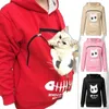 Women039s hoodies women039s moletom das mulheres moletom animal bolsa capuz topos transportar gato respirável pulôver blusa over8134618