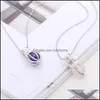 Lockets Necklaces Pendants Jewelry Wholesale Tortoise Pearl/Ball Cage Hanging Diy Accessories S925 Sier Necklace Movable Box Manufacturer