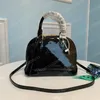 2022 Handtas Vrouwen Schoudertassen Crossbody Vrouwen Shell Tas Handtas Portemonnees Bruine Bloem Lederen Koppeling Mode BB 53152 23.5cm #AB03