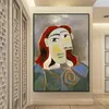 Abstract Avatar with Deformed Eyes and Nose Canvas Posters Wall Art Print Modern Painting Nordic Bedroom Home Decoration Picture