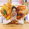 Cm Simulation Chicken Plush Toys Creative Real Life Food Pillow Baked Stuffed Dolls For Children Kids Birthday Gifts J220704