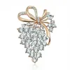Fashion Crystal Brooch Elegant Bauhinia Brooch Lapel Pin Rhinestone Wedding Jewelry Ladies159G