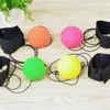 Throwing Bouncy Rubber Ball Party Favor Kids Funny Elastic Reaction Training Wrist Band Balls for Outdoor Play Equipment Games Toys 8 Color