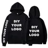 DIY CUSTOMIZE MADE 3D-tryckt Streetwear Hoodie Dam Herr Långärmad Casual Sport Sweatshirt Pojke Flicka Höst Pullover Toppar 220707