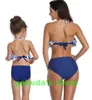 Traje de baño dividido para niños, bikini de cintura alta para mujeres con volantes, ropa de baño para padres e hijos, conjunto de Bikini yakuda flexible, elegante y sexy