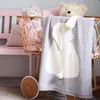 Filtar Svadlande baby filt djur mönster barnvagn mjuk varm stickad swaddle badhandduk småbarn sängkläder lätt vikt design