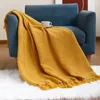 Cobertores Estilo escandinavo Light Luxury Sofá maconha cama cobertor Cama verão Armazenamento de lã Faux de ar condicionado