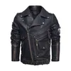 Dimusi Winter Mens Leather Jacket Men Fashion Мотоцикл PU