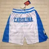 NCAA Basketball Short Hip Pop Summer Running Sports Pantalon avec poche zippée Pantalon de survêtement Bleu Blanc Noir Homme Cousu Taille S-XXLamba Rose