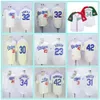 Mężczyźni Kobiety Młodzieżowe koszulki vintage 42 Jackie Robinson 4 Babe Herman 23 Kirk Gibson 32 Sandy Koufax Dodger 34 Fernando Valenzuela 30 Maury Wills Retro koszulka bejsbolowa