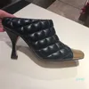 Dress Shoes Donne Pompe Square Toe Tacchi alti Donna Metallo Signore Sapato Femminino Pelle Mules Zapatos de Mujer
