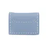 Fashion Short Purses Japanese Simple Versatile Stitching Kitten Threading Ultra Thin Double Fold Buckle Lady's Wallet