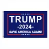 3x5ft Donald Trump 2024 Flagg Save America Again Presidentval gör Amerika bra igen flaggar 90x150 cm