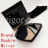 Mode akryl kosmetika bärbar Kompakta speglar Vikbar sammet dammpåse spegel med presentförpackning Girl Makeup Verktyg Hög kvalitet
