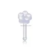 Navel Bell Button Rings Body Jewelry Piercing dh Beidien 50pcs Acrylic Soft Pole Nose Nail Heart Shaped Star Flower Invisible Nails jllMuw