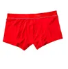 5pcs Sexy Men Solid Underwear Boxer Shorts Mens Underpants Trunks Plus Size Man Cotton Slacks High Quality Home Sleepwear