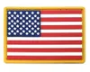 US Flag PVC Patch USA États-Unis d'Amérique Patch militaire Emblème tactique Drapeau américain en caoutchouc Badges B0602N19