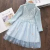 Mädchenkleider 2-6 Jahre Baby Mädchen schöne Prinzessin Kostüme Herbst Winter Blumen Schmetterling Applikationen Kinder schick niedliche Partykleidung