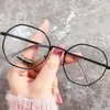 Outdoor Eyewear Fashion Anti Blue Light Glasses For Women Oversized Office Computer Blocking Octagonal Frame