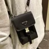 2022 luxury women's key ring mobile phone bag women crossbar mini bags long chain high quality