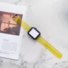 Bands orologio trasparente cinghia di gelatina per orologi Candy Color Sport Bracciale Bracciale Iwatch Serie 7 6 5 4 3 Accessori smartband smart banda 240308