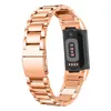 Zegarek zegarka ze stali nierdzewnej Bransoletka nadgarstka Pasek Pasek Nadgarstek Sport Kobiety Mężczyźni Metalowe paski do Fitbit Charge 5 Aktywność Tracker Charge5 Smart Watch Band