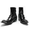 أحذية جلدية حقيقية للرجال الأزياء الفاخرة الأنيق بوكيل سستة رجال الأحذية الكعب الكعوب بوتاس hombre