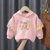 Hoodies & Sweatshirts Spring Puff Sleeve Sweatshirt Kids Clothes Girls Top 220823