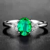 Anneaux De Mariage Zircon Anneau Incrusté De Vert Olive Violet Rouge Gemmes Argent Cristal Pour Les Femmes Bijoux En Gros Cadeau Drop Wynn22