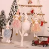 Nova Natal enfeites de natal boneca creativo anjo pingente de árvore de natal pingente de boneca de pingente boneca casa festa decoração y201020