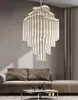 American Tassels Crystal Chandeliers Lights Fixture European Romantic Classic Chandelier LED Lamp Hotel Villa Home Indoor Lighting Bedroom Living Room Droplight