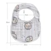 Newborn Baby Bibs Burp Cloths saliva towel male female bag Thin soft Flower U type Multiple colors 360 degree Feeding Cotton waterproof Bib eating Bag 8 layer gauze